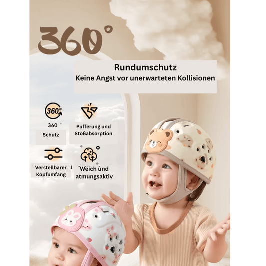WOLKEN Baby-Kopfschutz Helm, Kleinkind-Sicherheitshelm – zum Krabbeln, Gehen, Laufen