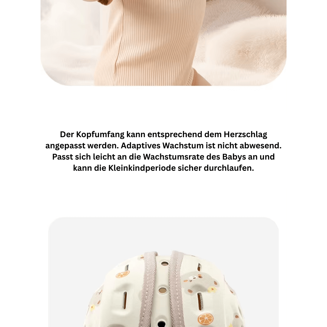 WOLKEN Baby-Kopfschutz Helm, Kleinkind-Sicherheitshelm – zum Krabbeln, Gehen, Laufen
