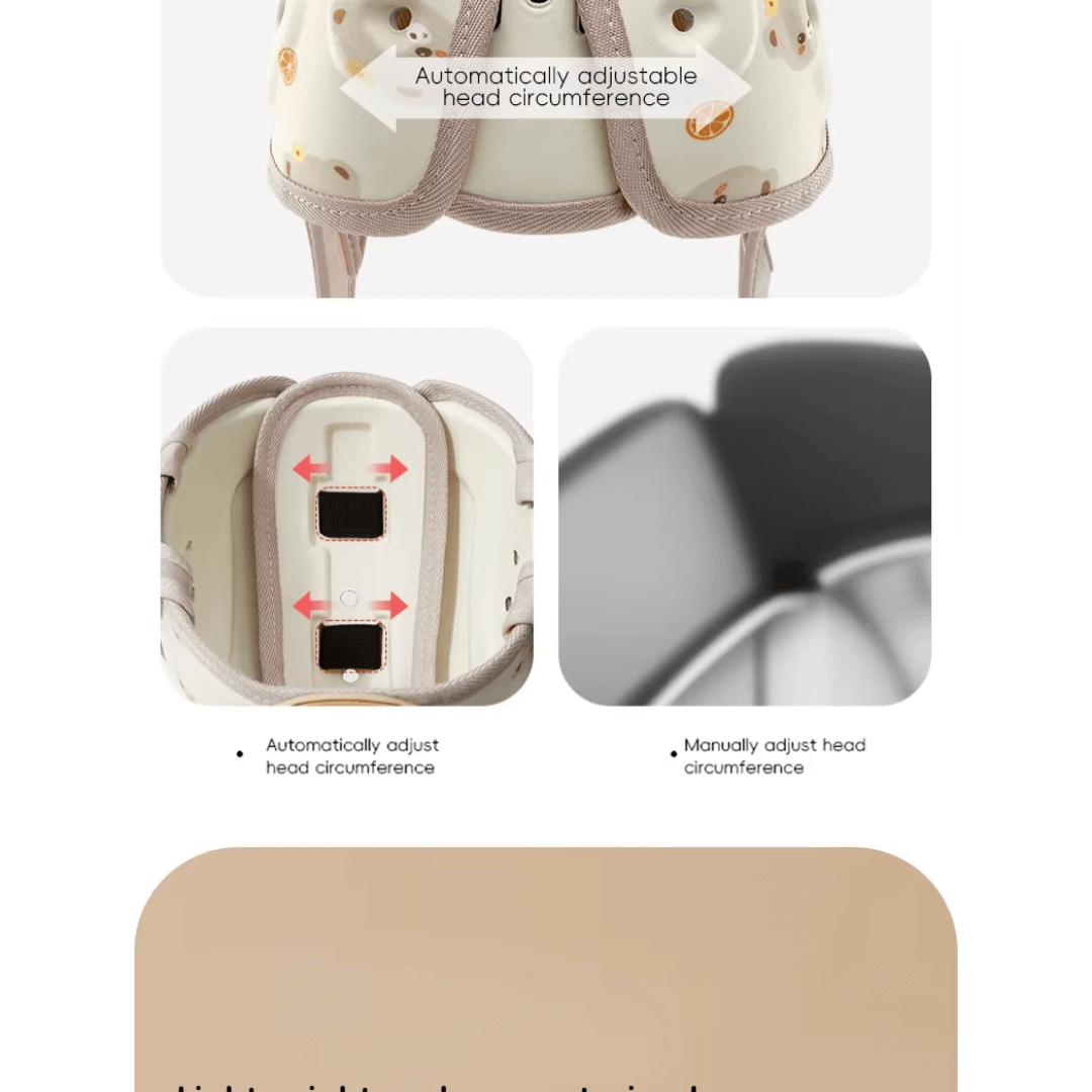WOLKEN Baby-Kopfschutz Helm, Kleinkind-Sicherheitshelm – zum Krabbeln, Gehen, Laufen