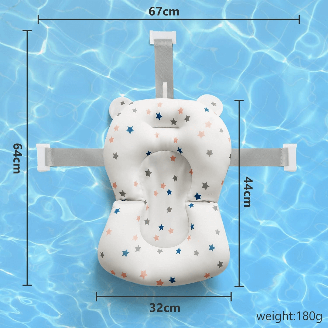 AquaNest – Innovatives Baby-Badekissen & faltbarer Badewanneneinsatz für Neugeborene (0–12 Monate)