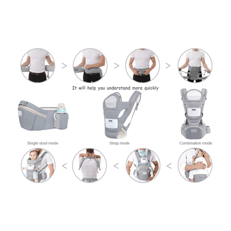 Herznah – Ergonomische Babytrage für Neugeborene bis 36 Monate | Geborgenheit, die dein Baby spürt
