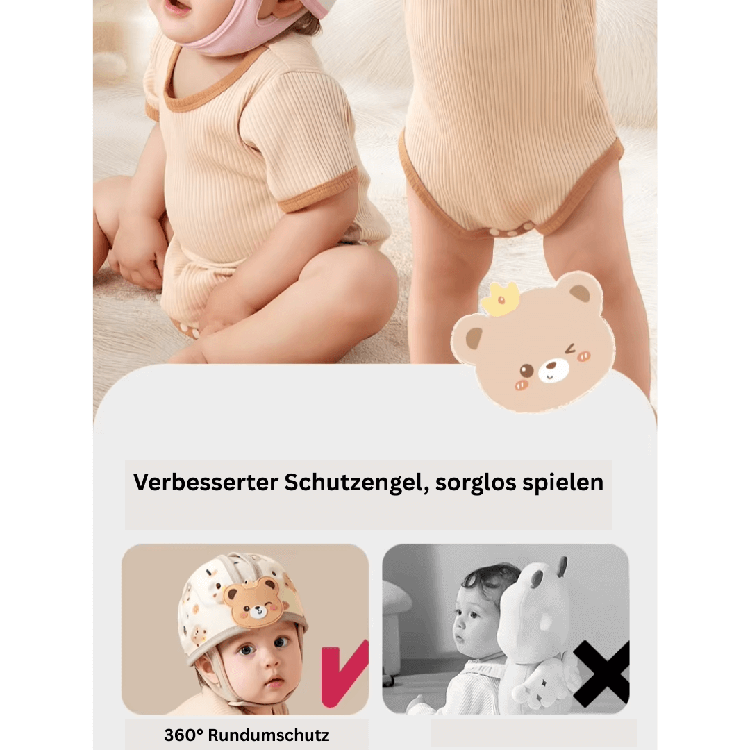 WOLKEN Baby-Kopfschutz Helm, Kleinkind-Sicherheitshelm – zum Krabbeln, Gehen, Laufen