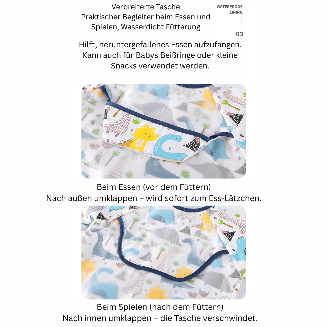 WolkiWear Kinder Overall 80–100 cm – Wasserdicht & Schmutzfest zum Essen, Malen & Spielen