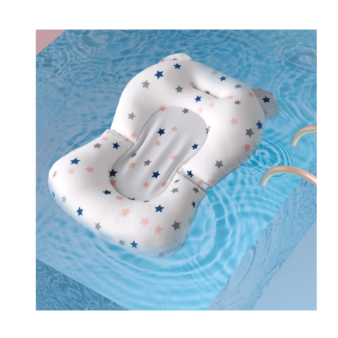AquaNest – Innovatives Baby-Badekissen & faltbarer Badewanneneinsatz für Neugeborene (0–12 Monate)