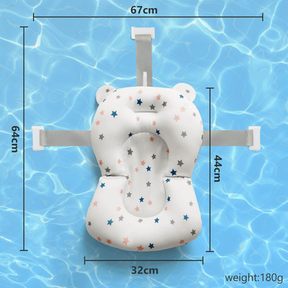 AquaNest – Innovatives Baby-Badekissen & faltbarer Badewanneneinsatz für Neugeborene (0–12 Monate)